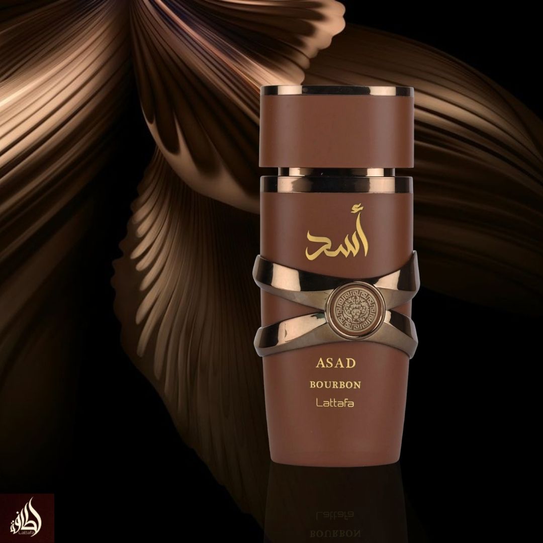 Asad Bourbon Eau De Parfum Spray 100ML (3.4 OZ) By Lattafa | A Rich & Inviting Scent That Blends Spicy, Sweet & Warm Notes For A Sensual Finish.