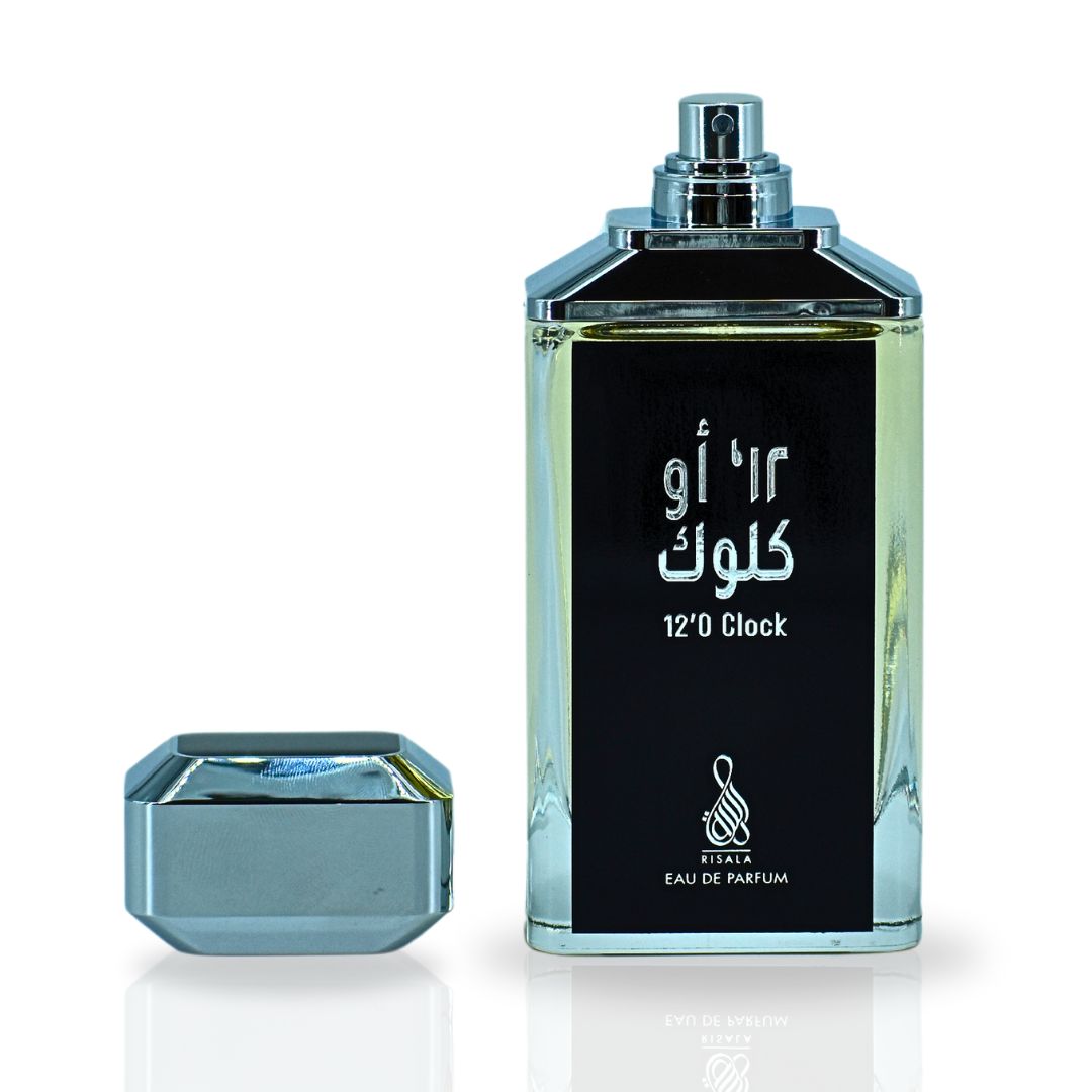 12'O Clock EDP Spray 100ML (3.4 OZ) By RISALA | Embrace The Bold Fusion Of Spice & Sensuality. - Intense Oud