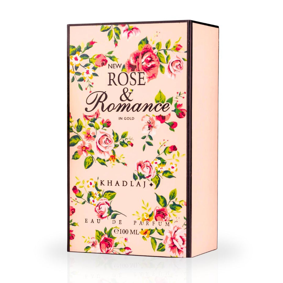 Rose & Romance Gold EDP Spray 100ML (3.4 OZ) By Khadlaj | Experience The Allure Of This Floral Enchantment. - Intense Oud