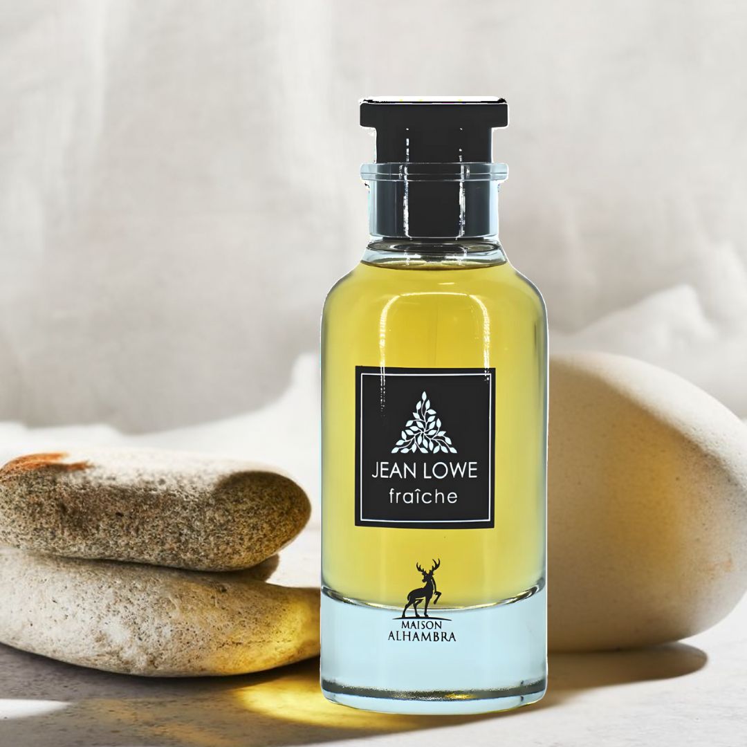 Jean Lowe Azure & Jean Lowe Fraiche EDP Sprays 100ML (3.4OZ) By Maison Alhambra | Long Lasting, Fresh, Citrusy, Captivating Scents. (BUNDLE)