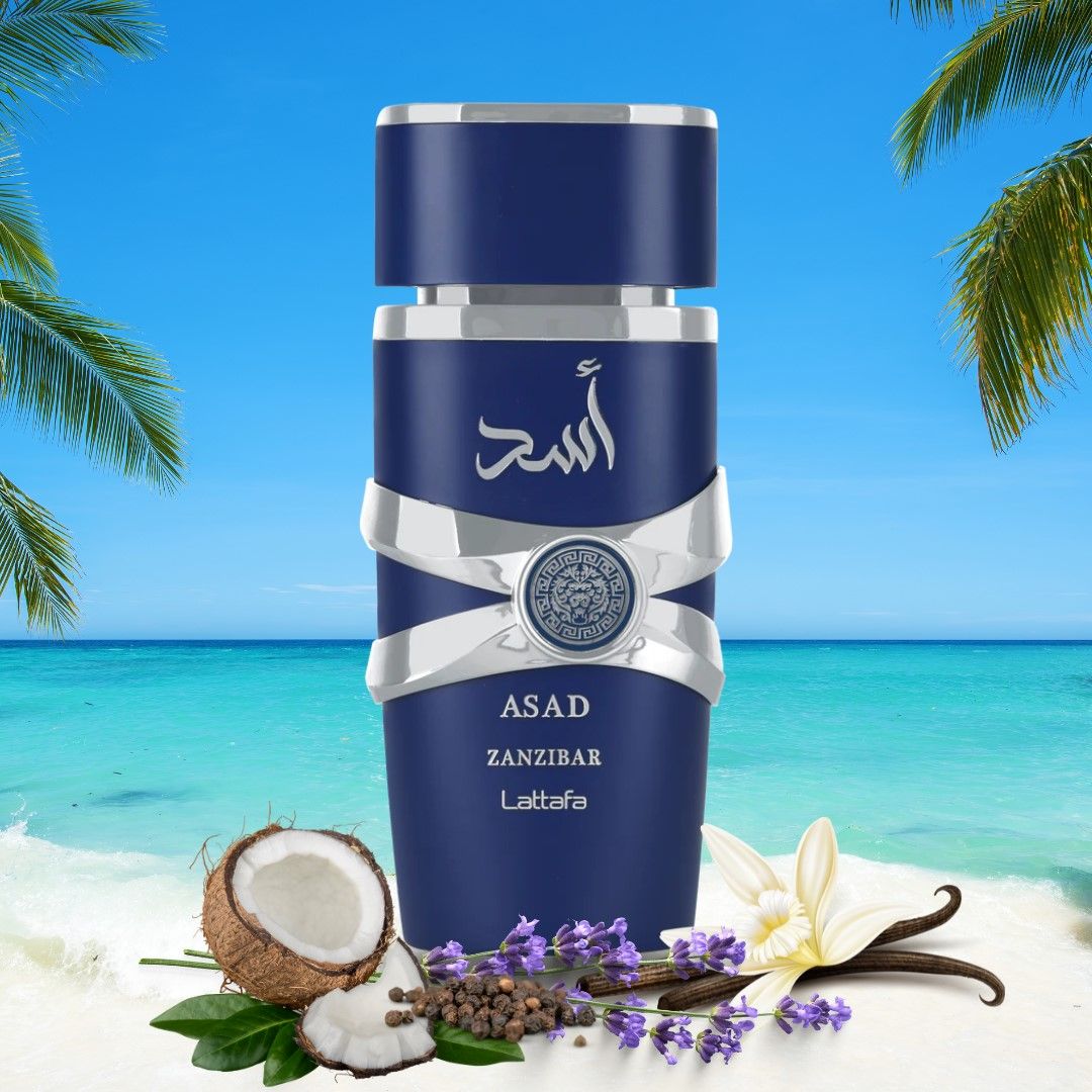 Asad & Asad Zanzibar EDP Sprays 100ML (3.4 OZ) By Lattafa | Long Lasting, Luxurious Scents. (SIGNATURE BUNDLE)