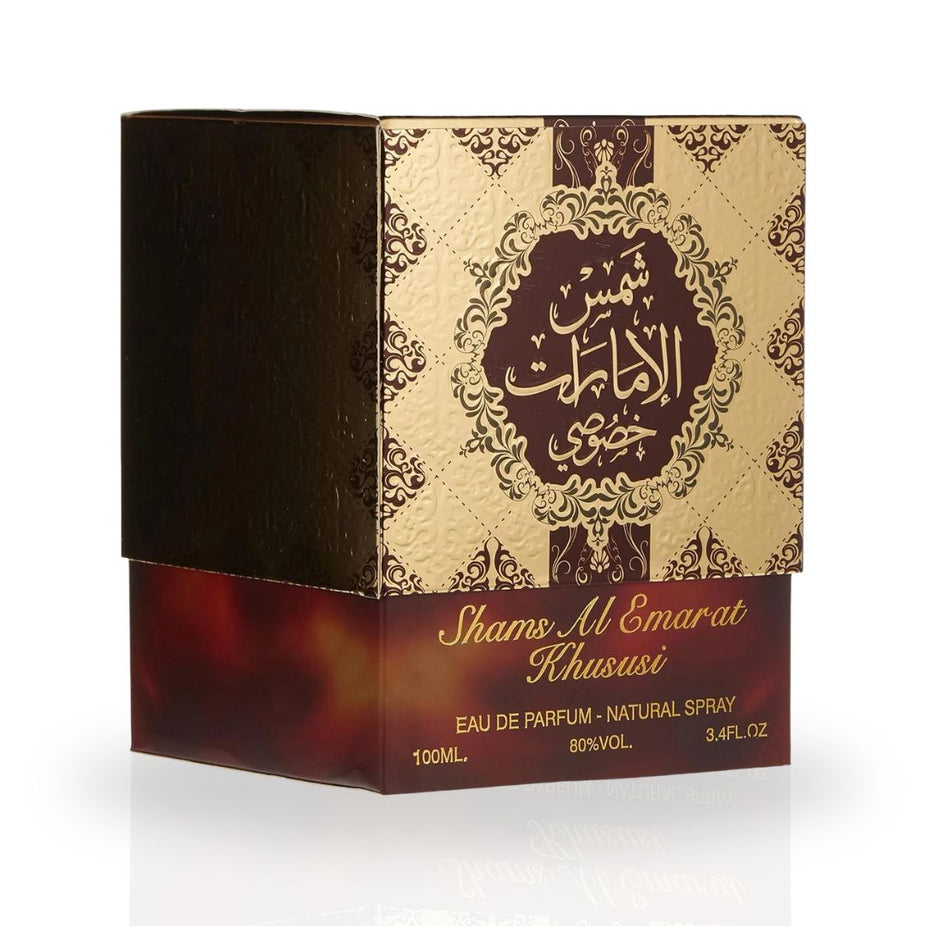 Shams Al Emarat Khususi EDP Spray 100ML (3.4 OZ) By Ard Al Zaafaran | A Harmonious Blend Of Fresh Sweetness & Floral Elegance. - Intense Oud