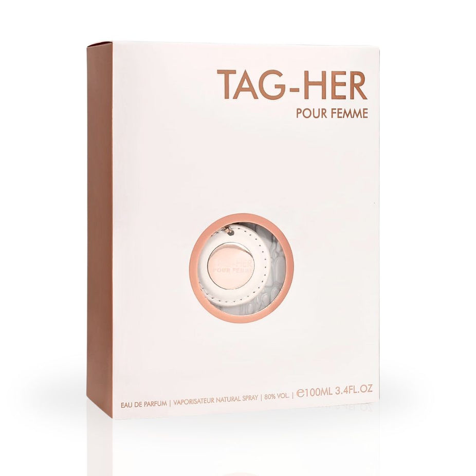 Tag Her EDP Spray 100ML (3.4 OZ) By Armaf | Unleash Your Inner Charm With This Exquisite Fragrance. - Intense Oud