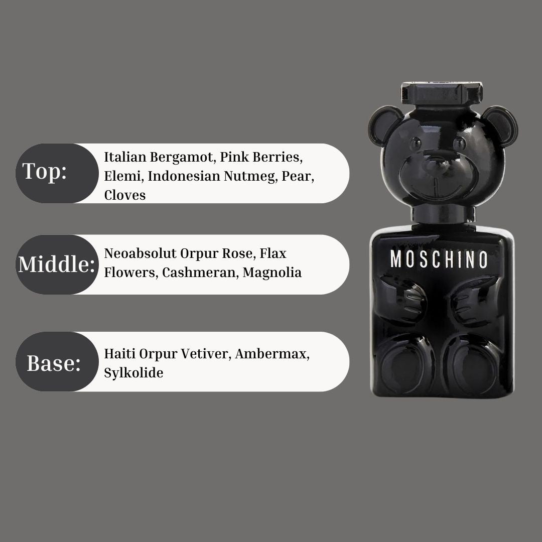 Toy Boy Cologne EDP 5ML (0.17 OZ) by Moschino | Long Lasting & Luxurious, Fragrance Miniatures.