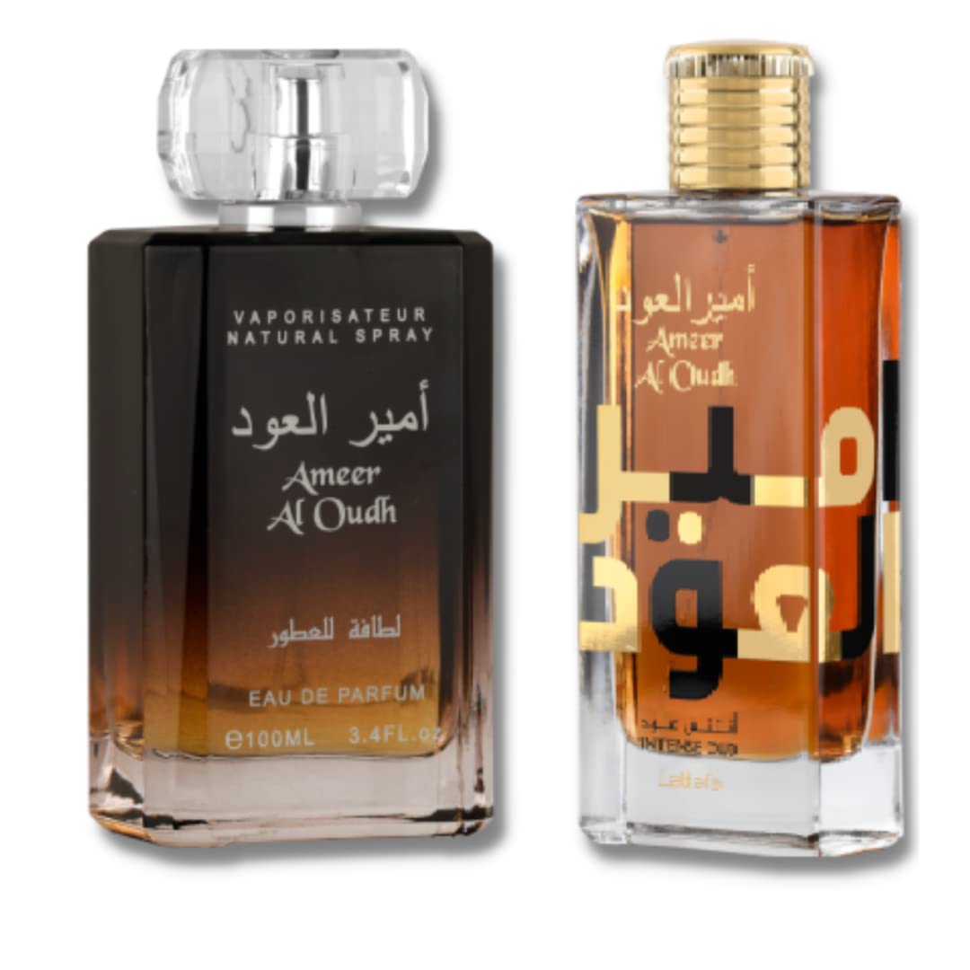 Ameer al Oudh & Ameer Al oudh intense oud EDP-100ML-3.4Oz By Lattafa - Intense Oud