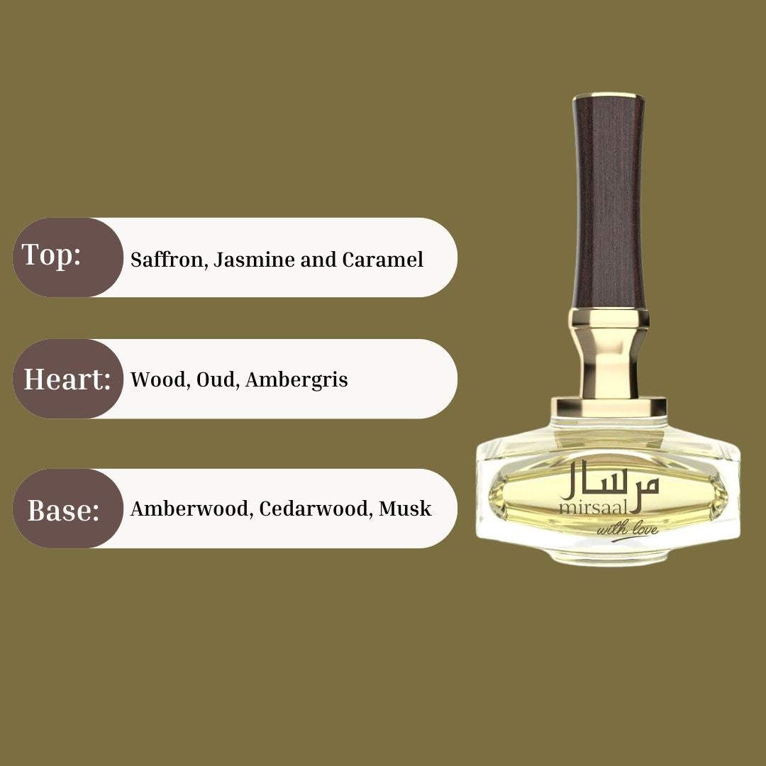 Mirsaal With Love Eau De Parfum Spray 90ML (3.0 OZ) By Afnan | A Rich, Warm Scent Of Spice, Wood And Sweetness.