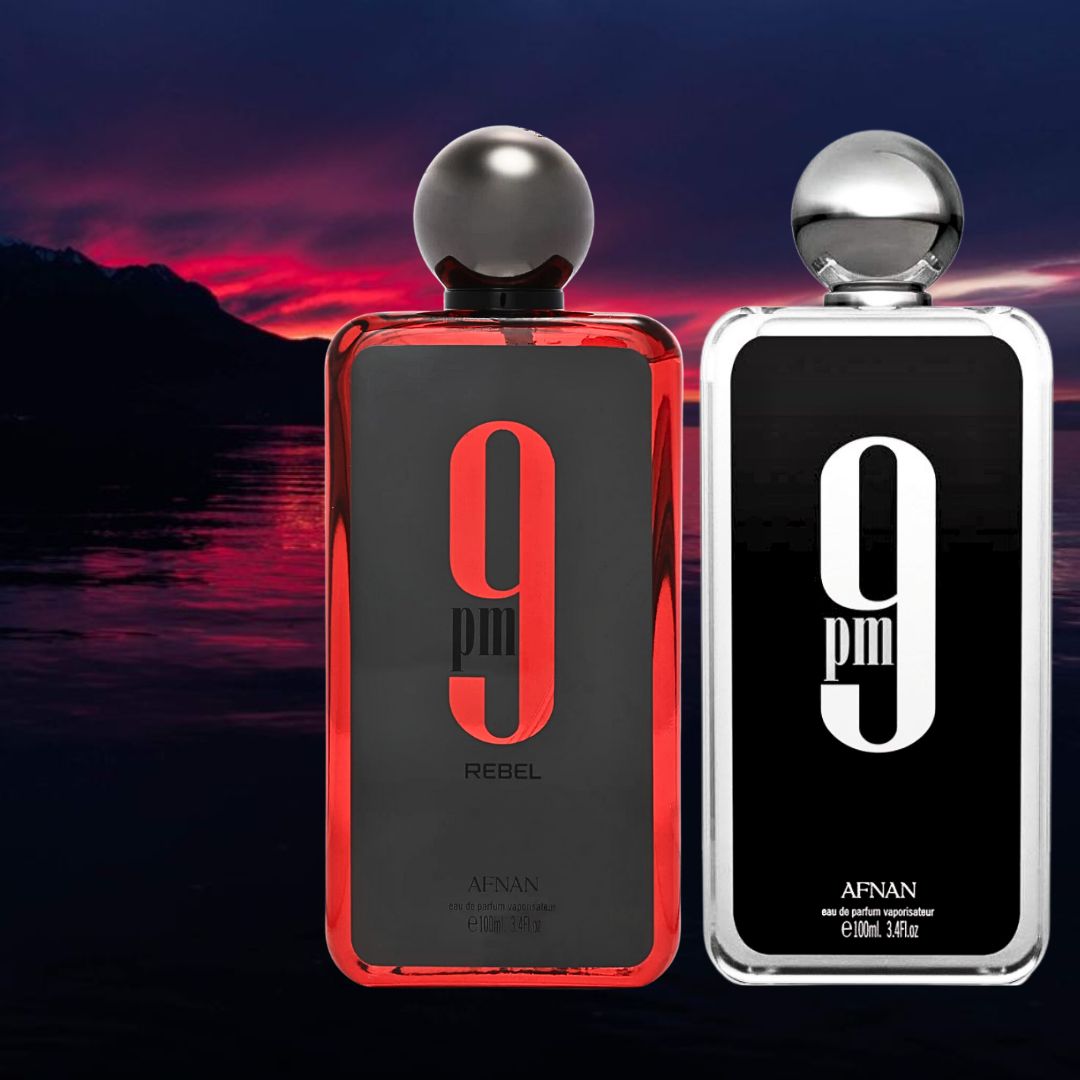 9PM & 9PM Rebel EDP Sprays 100ML (3.4 OZ) By Afnan | Elevate Your Style With These Unique, Signature Fragrances. (BUNDLE)