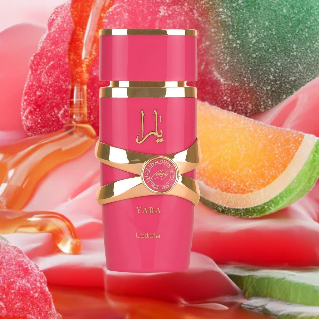 Yara Candy Eau De Parfum Spray 100ML (3.4 OZ) By Lattafa | Indulge In A Playful Burst Of Fruity Sweetness.