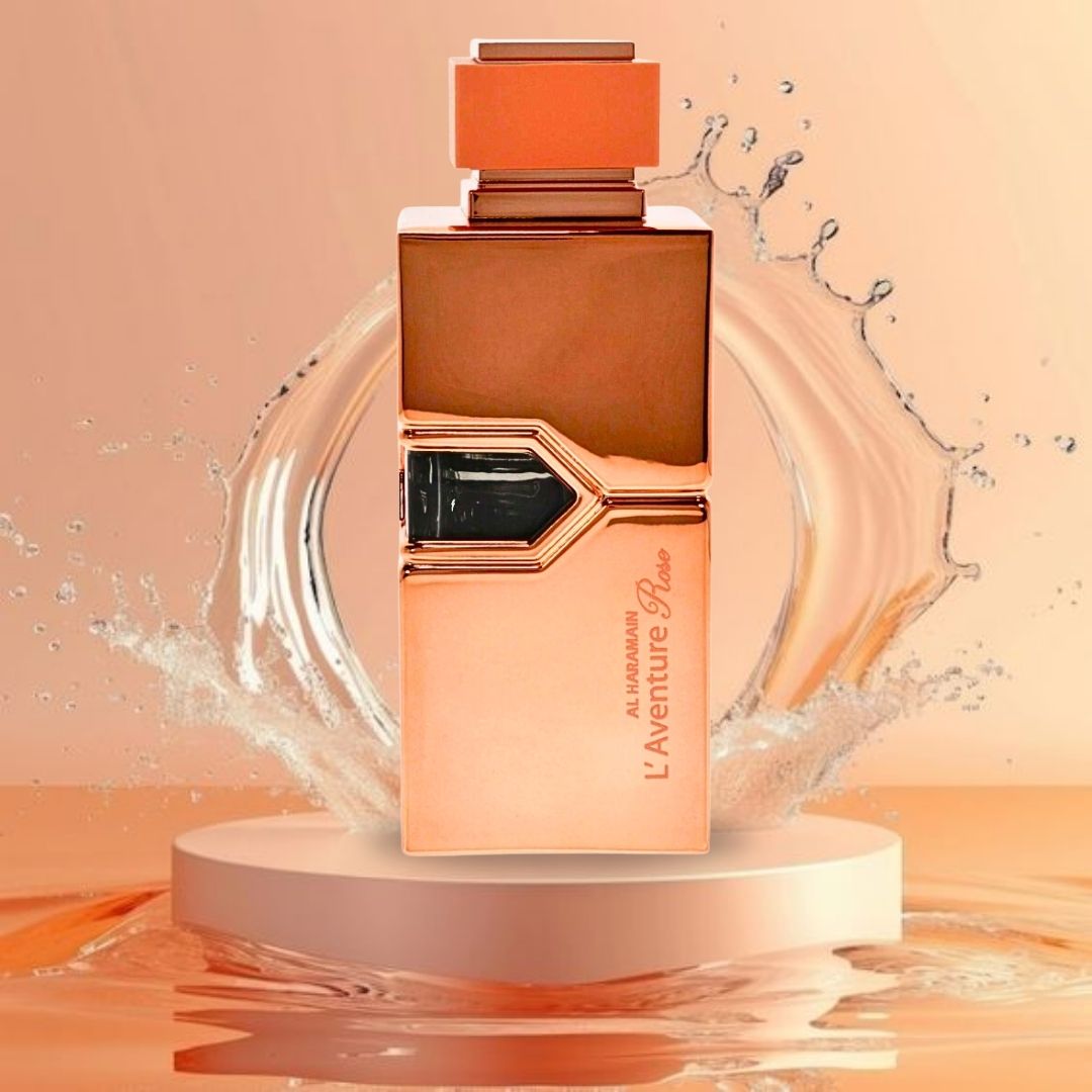 L'Aventure Rose EDP Spray 200ML (6.76 OZ) by Al Haramain | A Long Lasting & Romantic Symphony of Warmth & Freshness.