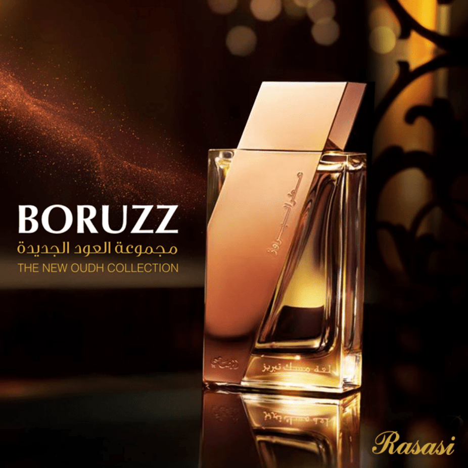 Attar Al Boruzz Jazeebiyat Musk Tabriz EDP-50ml by Rasasi - Intense oud