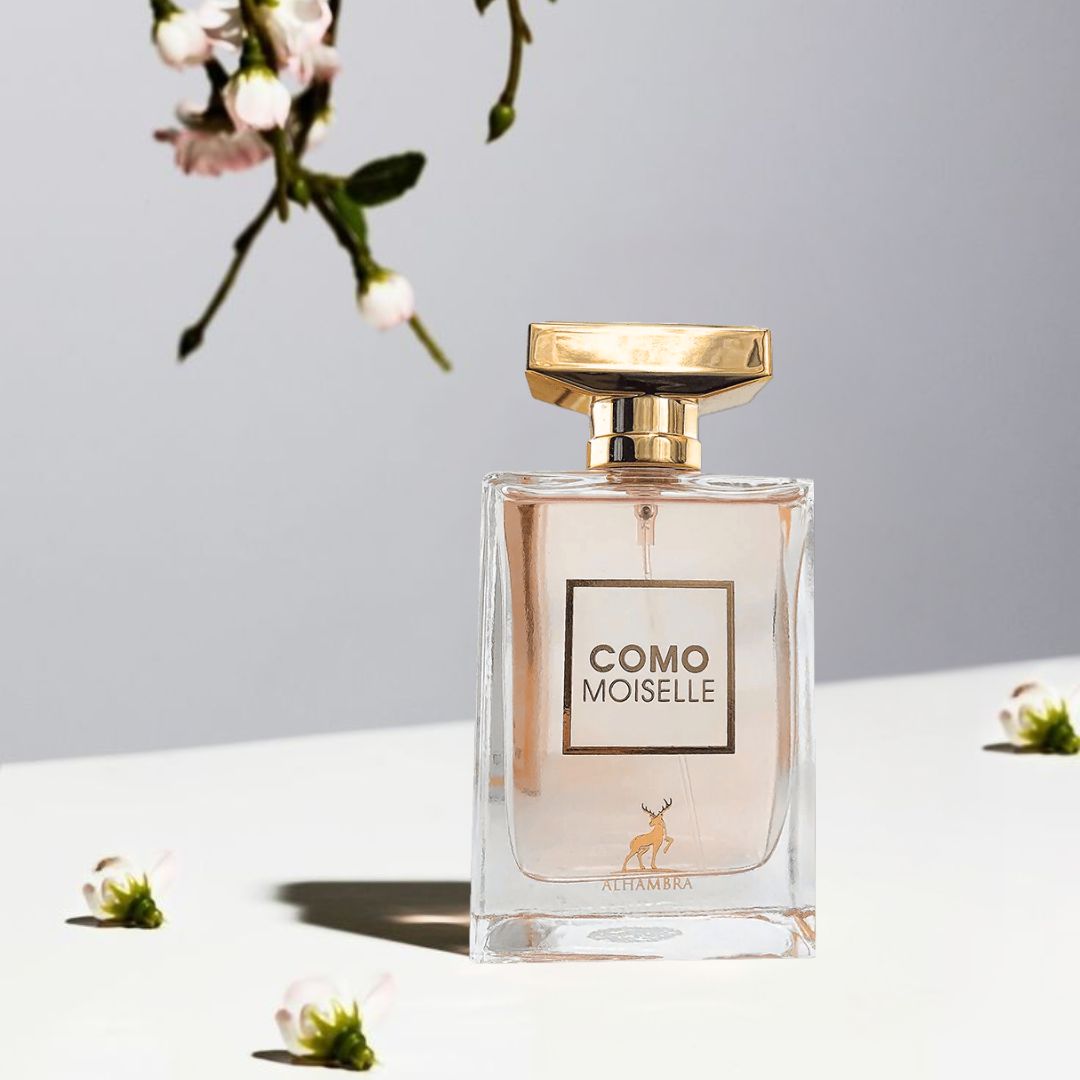 Como Moiselle Eau De Parfum Spray 100ML (3.4 OZ) By Maison Alhambra | A Luxurious Blend Of Bright Citrus, Elegant Florals & A Rich, Sensual Woody Base.