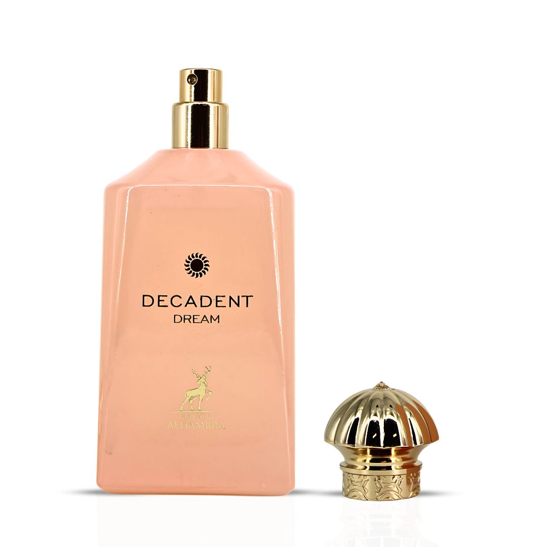 Decadent Dream Eau De Parfum Spray 100ML (3.4 OZ) by Maison Alhambra | A Sweet, Floral Blend with Warm, Resinous Depth and a Creamy, Opulent Finish.