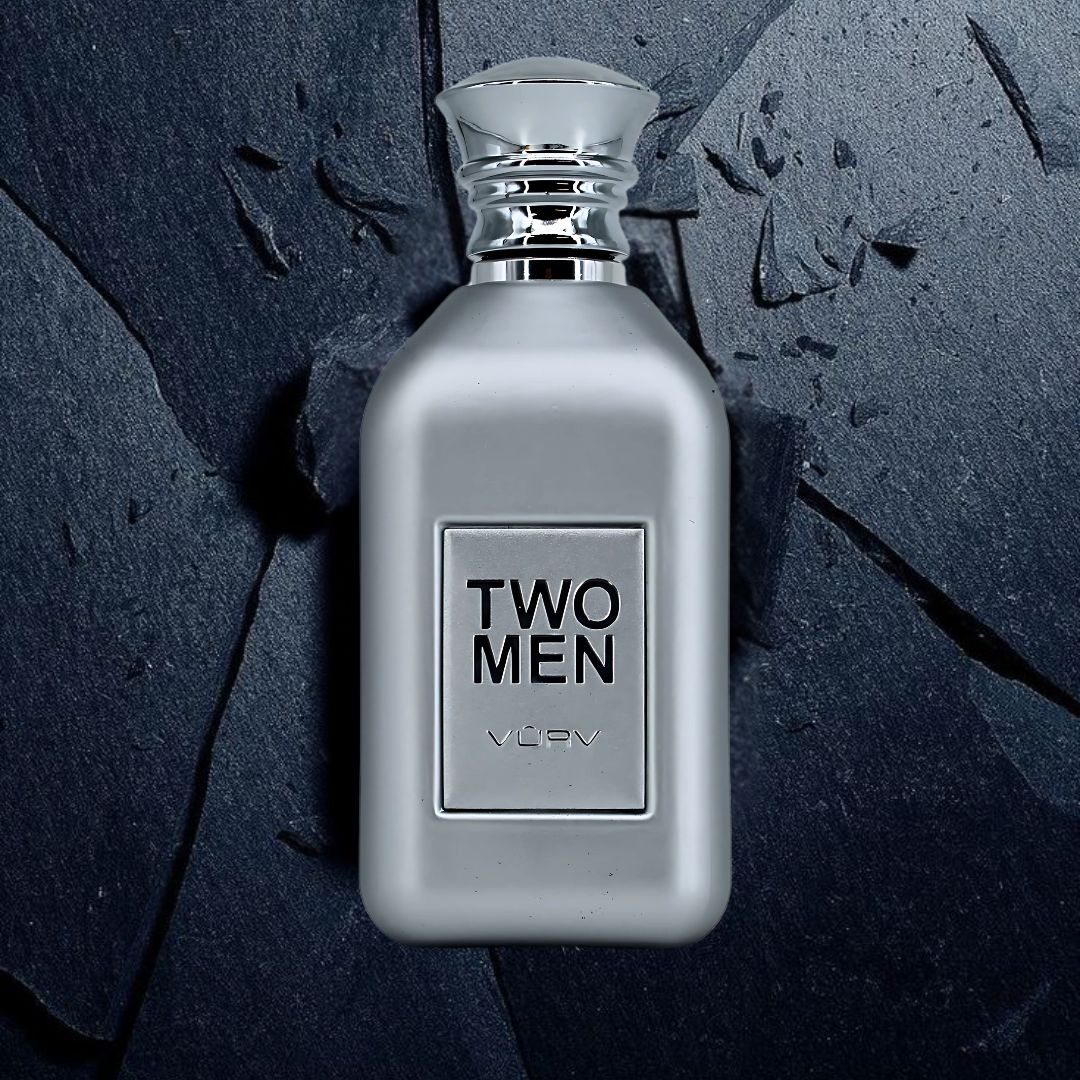 Two Men Eau De Parfum Spray For Men 100ML (3.4 OZ) By Vurv | A Bold Mix Of Tangy Fruits, Refreshing Spices, & A Rich, Smoky Base.