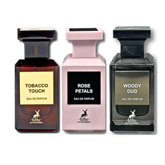 Maison Alhambra Woody oud, Tobaco Touch, & Rose Petals Amazing Collection EDP - 80Ml (2.7 Oz) |Maison fragrance - Intense oud