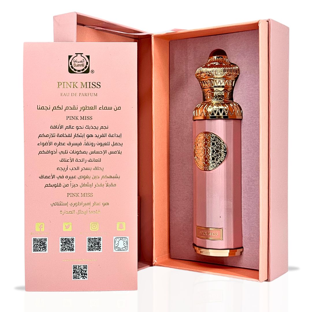 HERITAGE COLLECTION - PINK MISS Eau De Parfum Spray 140ML (4.7 OZ) By Surrati | A Playful Fruity-Floral Scent With An Elegant Finish.