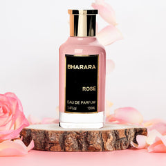 Bharara Rose EDP Spray 100ML (3.4 OZ) By BHARARA (VELVET POUCH)