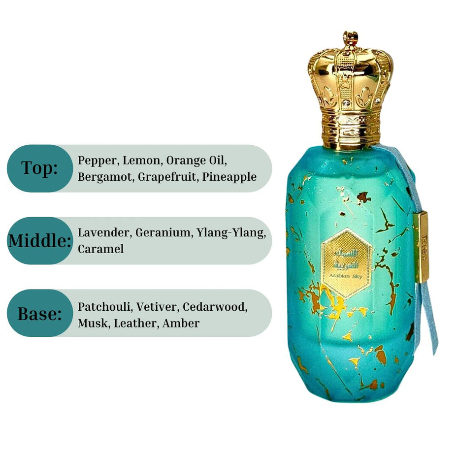 Armaf Eter Arabian Sky EDP Spray 100ML (3.4 OZ) By Armaf | A Celestial Blend of Citrus, Floral & Woody Scents.