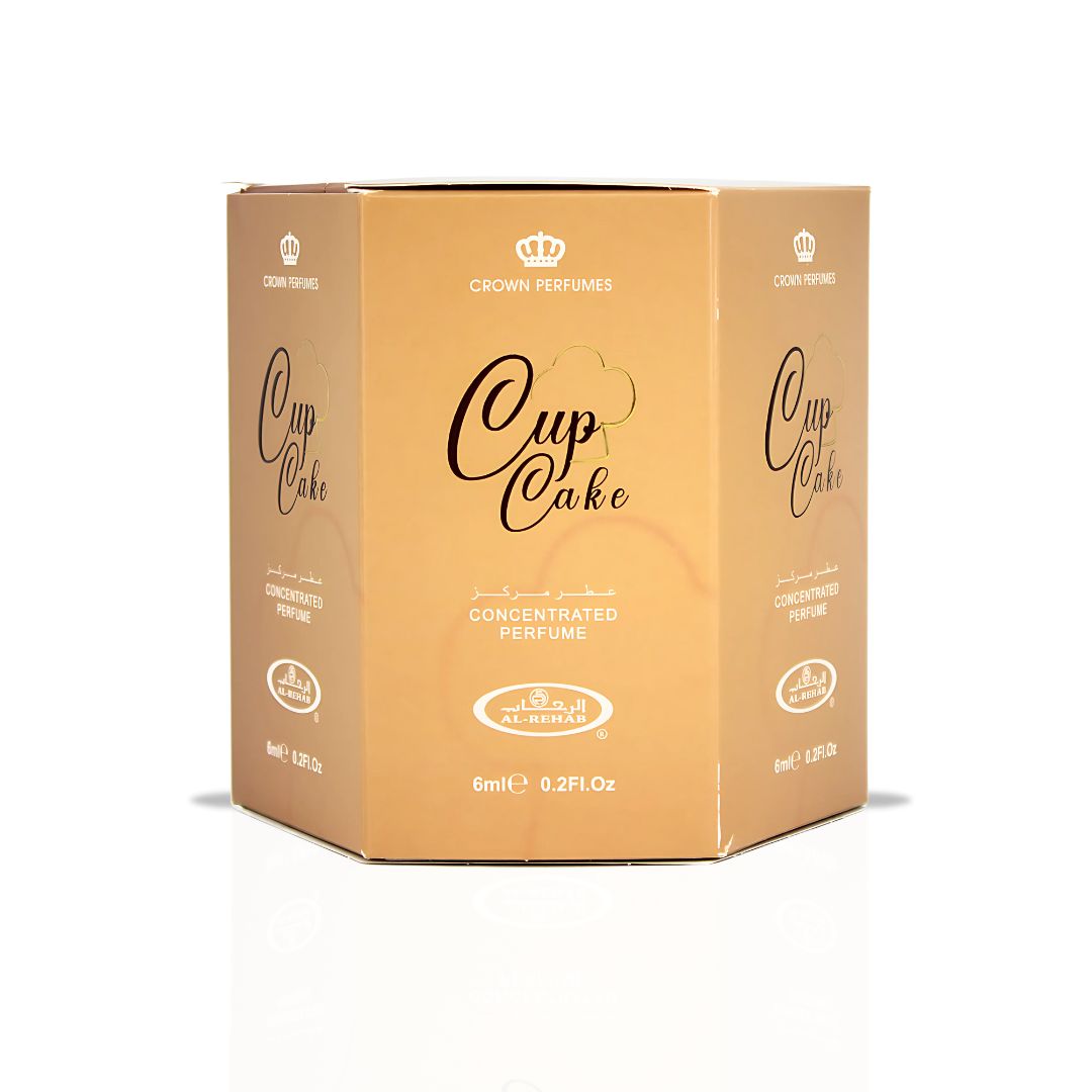 Cupcake Perfume Oil CPO 6ML (0.2 OZ) By Al Rehab | Citrus, Creamy Vanilla & Amber For A Cozy, Sweet Finish. (Pack Of 6)