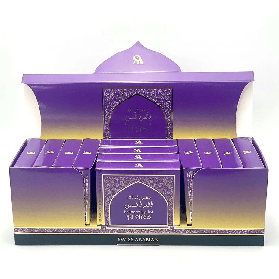 Leilat Al Arais Bakhoor - 40 GM (1.4 oz) by Swiss Arabian - Intense oud