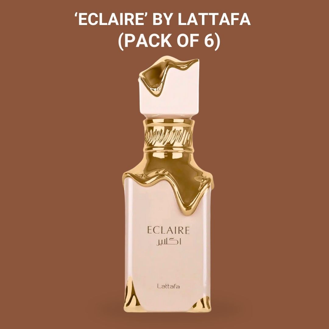 Eclaire EDP Spray 100ML (3.4 OZ) By Lattafa | Long Lasting & Enchanting Fragrance For Women. (PACK OF 6) - Intense Oud