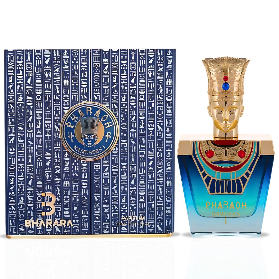 Pharaoh Ramesses I Eau De Parfum Spray 100ML (3.4 OZ) By BHARARA | A Bold & Daring Blend Of Rum, Fiery Spices, & Rich Woods With A Touch Of Sweet Caramel & Vanilla.