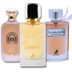 Premium Collection Libbra,Musk Vanille & La Vita Bella By Maison Alhambra - Intense oud