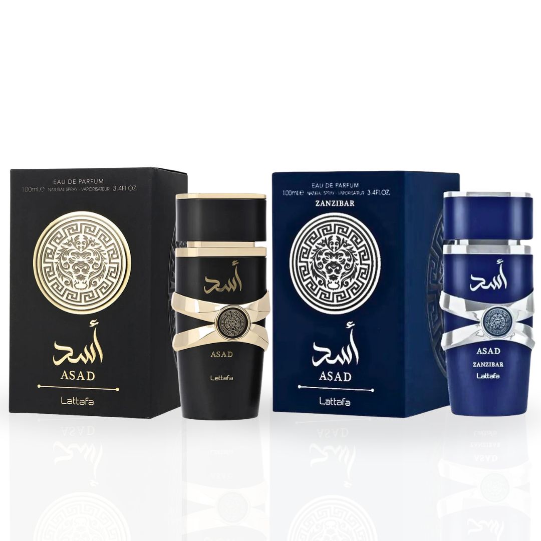 Asad & Asad Zanzibar EDP Sprays 100ML (3.4 OZ) By Lattafa | Long Lasting, Luxurious Scents. (SIGNATURE BUNDLE)