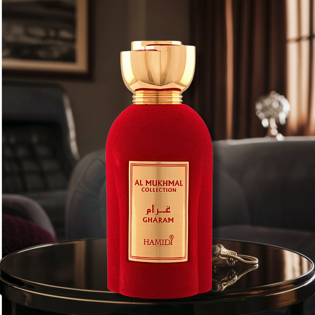 AL MUKHMAL - GHARAM EDP Spray 100ML (3.4 OZ) By Hamidi | Experience The Passionate Intensity With This Exquisite Fragrance. - Intense Oud