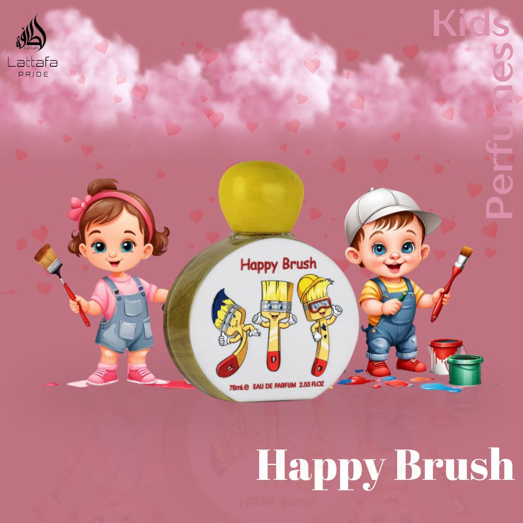 Happy Brush For Kids Eau De Parfum Spray 75ML (2.5 OZ) By Lattafa Pride | Fresh, Fruity, Gourmand Fragrance.