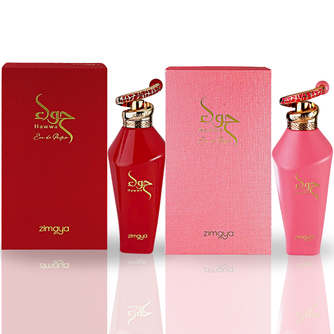 Hawwa Red & Hawwa Pink - EDP Spray 100ML (3.4 OZ) By ZIMAYA | Long Lasting, Fresh, Floral Bouquet Of Sensation. (Value Pack) - Intense Oud