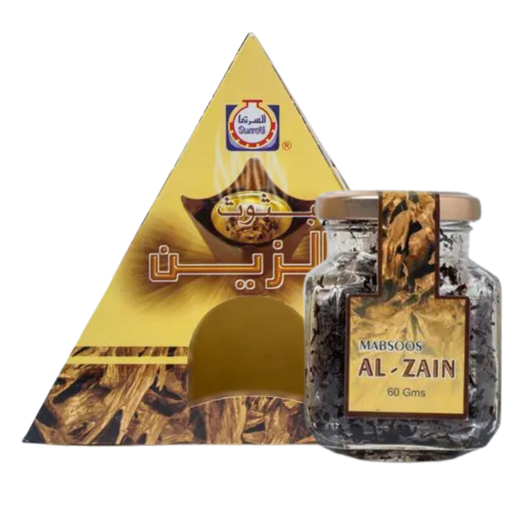 Mabsoos Al Zain Bakhoor - 60 GM (2.1 oz) by Surrati - Intense oud