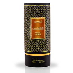 MAJESTIC ROYAL AMBER EDP Spray 85ML (2.8 OZ) By Hamidi | Indulge In The Luxurious Aura Of Allure & Elegance. - Intense Oud