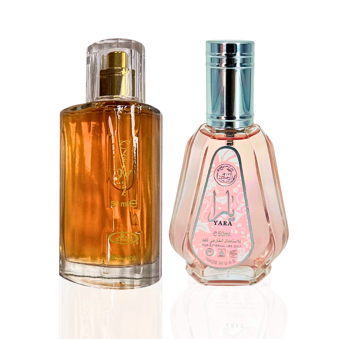 Choco Musk EDP-50ML (1.7Oz) by Al Rehab & Yara EDP-50 ML (1.7Oz) By Ard Al Zaafaran. (BUNDLE) - Intense Oud