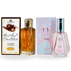 Choco Musk EDP-50ML (1.7Oz) by Al Rehab & Yara EDP-50 ML (1.7Oz) By Ard Al Zaafaran. (BUNDLE) - Intense Oud