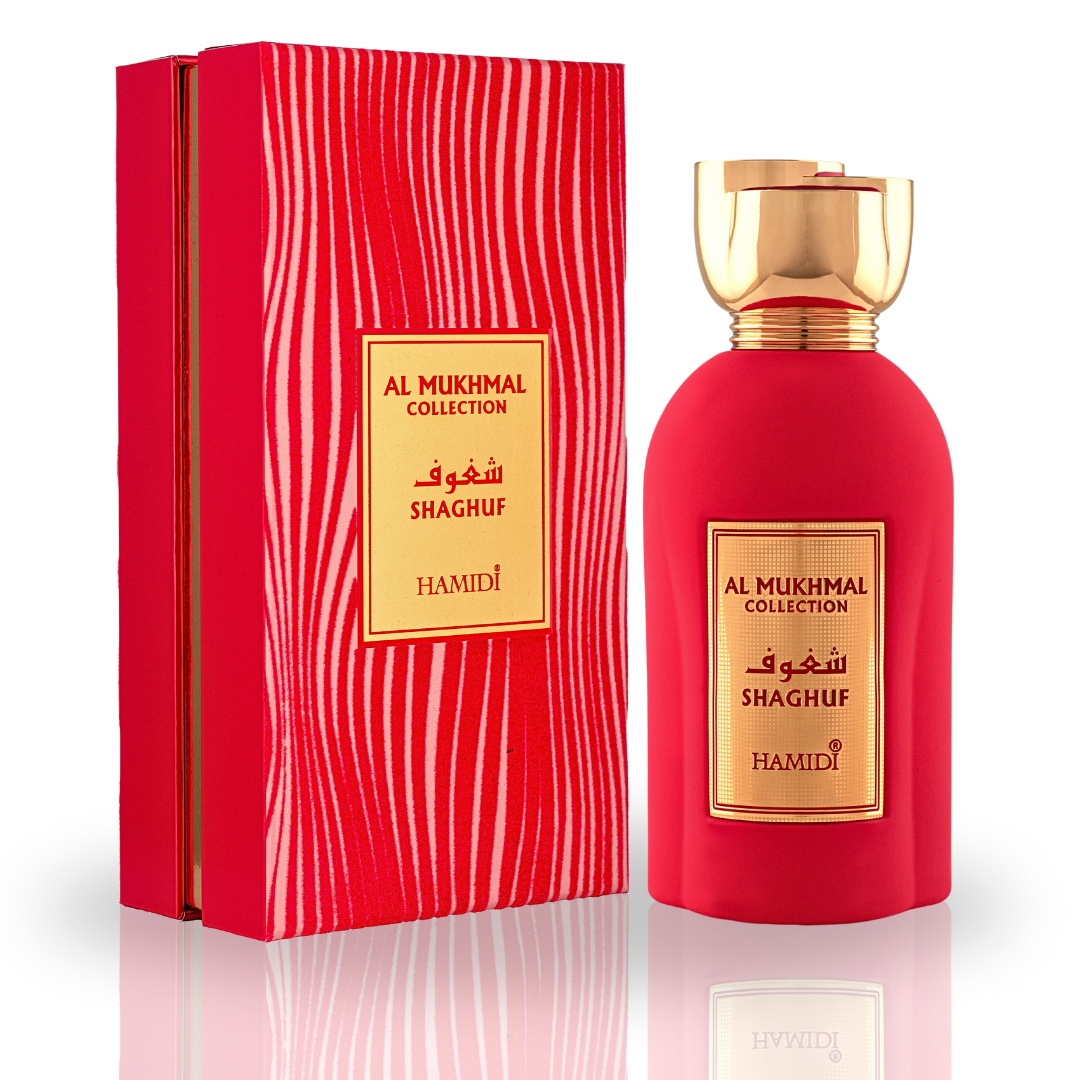 AL MUKHMAL - SHAGHUF EDP Spray 100ML (3.4 OZ) By Hamidi | Experience The Fiery Embrace With This Enchanting Fragrance. - Intense Oud