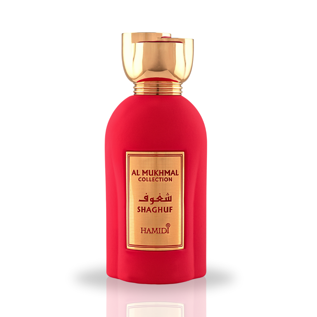 AL MUKHMAL - SHAGHUF EDP Spray 100ML (3.4 OZ) By Hamidi | Experience The Fiery Embrace With This Enchanting Fragrance. - Intense Oud