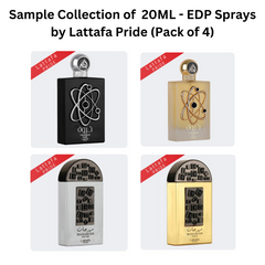 Sample Collection of 20ML (0.7 OZ) EDP Sprays by Lattafa Pride. (Pack of 4) - Intense Oud