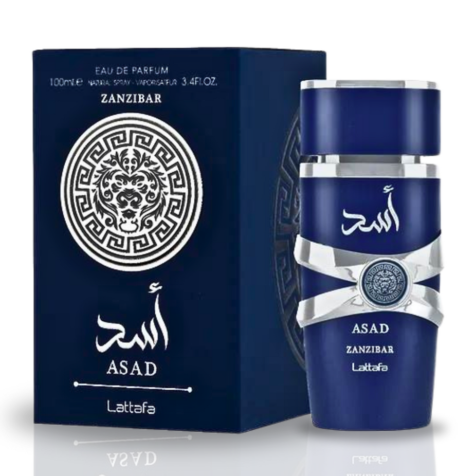 ASAD ZANZIBAR EDP Spray 100ML (3.4OZ) by Lattafa | Long Lasting, Embrace The Essence Of Rich Tropical Paradise. - Intense Oud