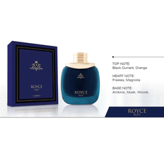 ROYCE BLEU for Men Eau De Parfum 100Ml (3.4Oz) VURV By Lattafa - Intense oud