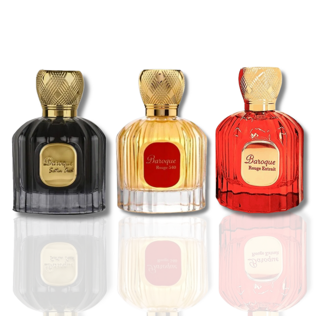 3-PIECE Baroque Rouge 540 & Baroque Oud Satin EDP-100 ml (3.4Oz) By ...