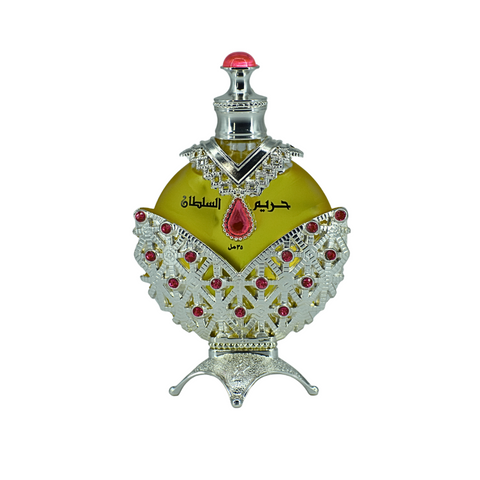 Hareem Al Sultan Silver Perfume Oil-35ML by Khadlaj (WITH VELVET POUCH ...