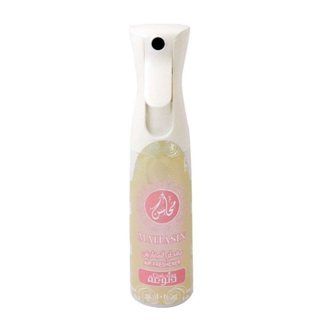 Mahasin Dalouaa Air Freshener - 320 ML (with pouch) by Khadlaj - Intense Oud