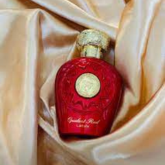 Opulent Red EDP - 100ml (3.4 oz) by Lattafa (WITH VELVET POUCH) - Intense Oud