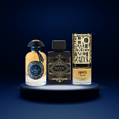 Lattafa Perfumes Collection of Ra’ed Luxe Gold, Bade’e Al Oud for Glory & Jasoor - EDP 100ML (3.4OZ) Long Lasting Scents of Arabia, Perfumes for Men Original. (BUNDLE) - Intense Oud