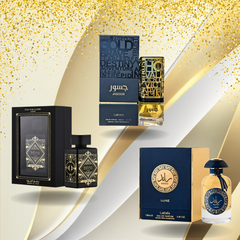 Lattafa Perfumes Collection of Ra’ed Luxe Gold, Bade’e Al Oud for Glory & Jasoor - EDP 100ML (3.4OZ) Long Lasting Scents of Arabia, Perfumes for Men Original. (BUNDLE) - Intense Oud