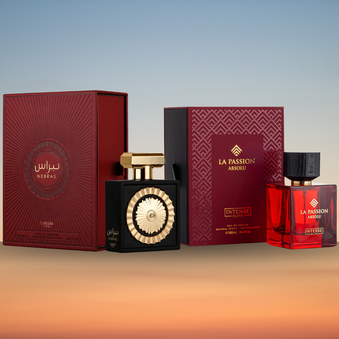 Nebras EDP 100ML (3.4 OZ) by Lattafa Pride & La Passion Absolu EDP 100ML (3.4 OZ) by Intense Elite. (EXOTIC BUNDLE) - Intense Oud