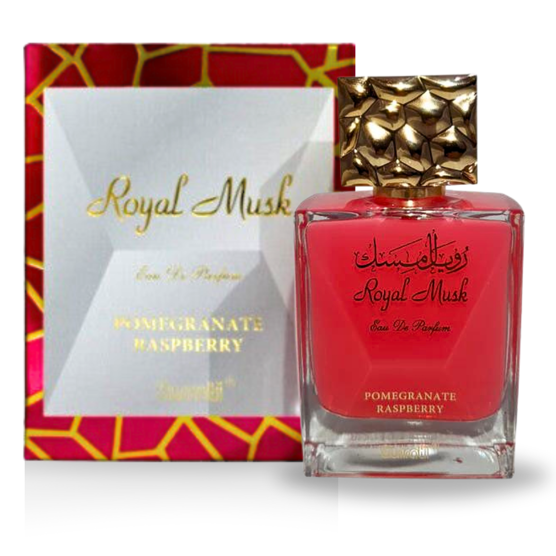 Royal Musk Pomegranate Raspberry EDP 100ML (3.4 OZ) by SURRATI, Exotic Fragrances for Men & Women. - Intense Oud