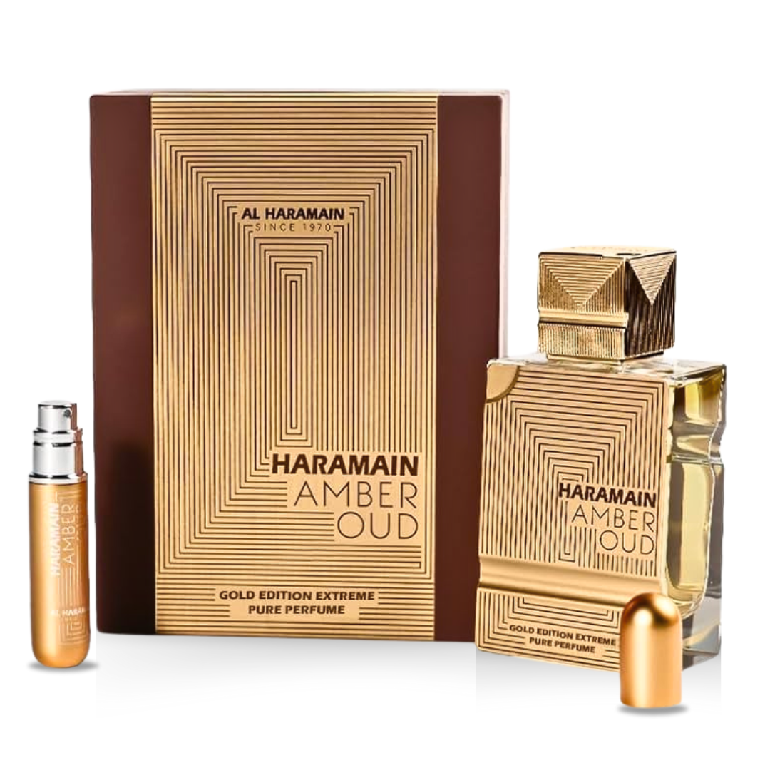 AMBER OUD GOLD EDITION EXTREME PURE PERFUME EDP 60ML (2.0 OZ) by AL HARAMAIN, Long Lasting & Refreshing Fragrance. - Intense Oud