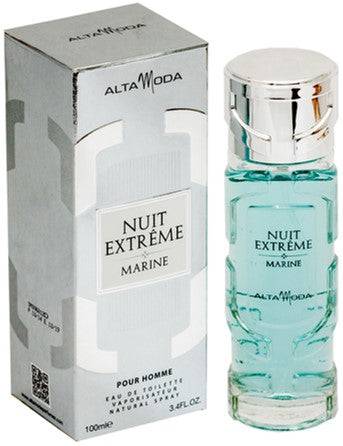 Nuit Extreme Marine for Men EDT- 100 ML (3.4 oz) by Alta Moda (BOTTLE WITH VELVET POUCH) - Intense oud