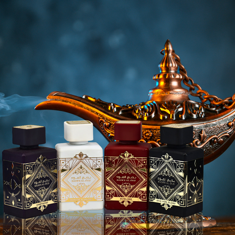 Bade'e Al Oud for Glory,Badee Al Oud Amethyst,Bade'e Al Oud Sublime &  Bade’e Al Oud Honor & Glory EDP - 100ml (3.4 oz) By Lattafa Perfumes